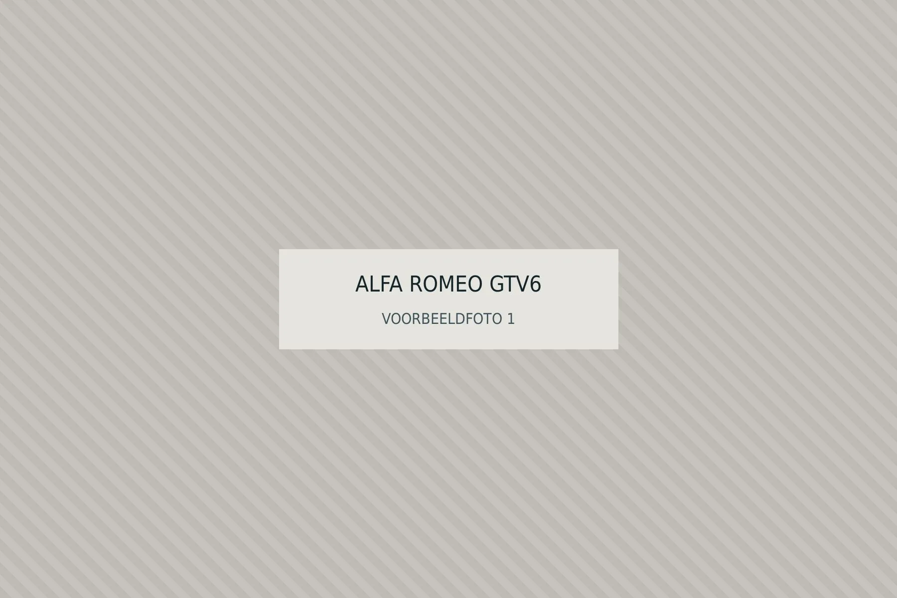 Alfa Romeo GTV6 2.5, foto 1